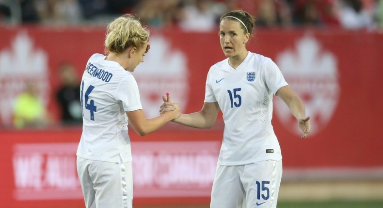 Casey Stoney (right) captained the England women's team Creator: Tom Szczerbowski