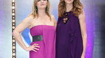 Trinny Woodall i Susannah Constantine podczas nagrania programu TVN Style " Trinny i Susannah ubierają Polskę"