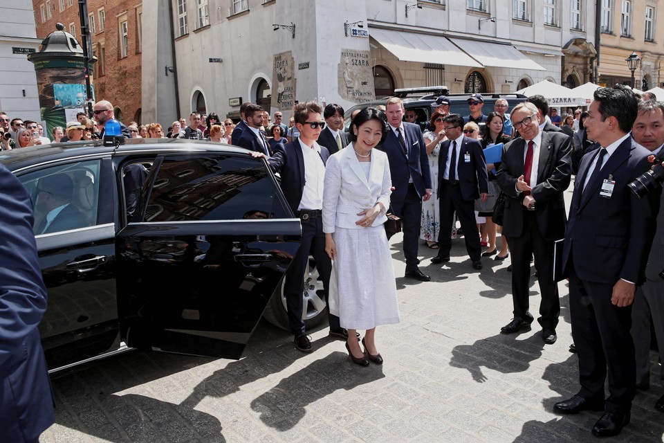 Japońska para książęca w Krakowie