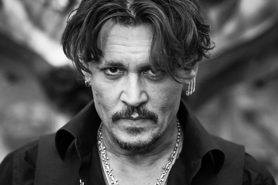 Johnny Depp na premierze "Piratów z Karaibów: Zemsta Salazara"