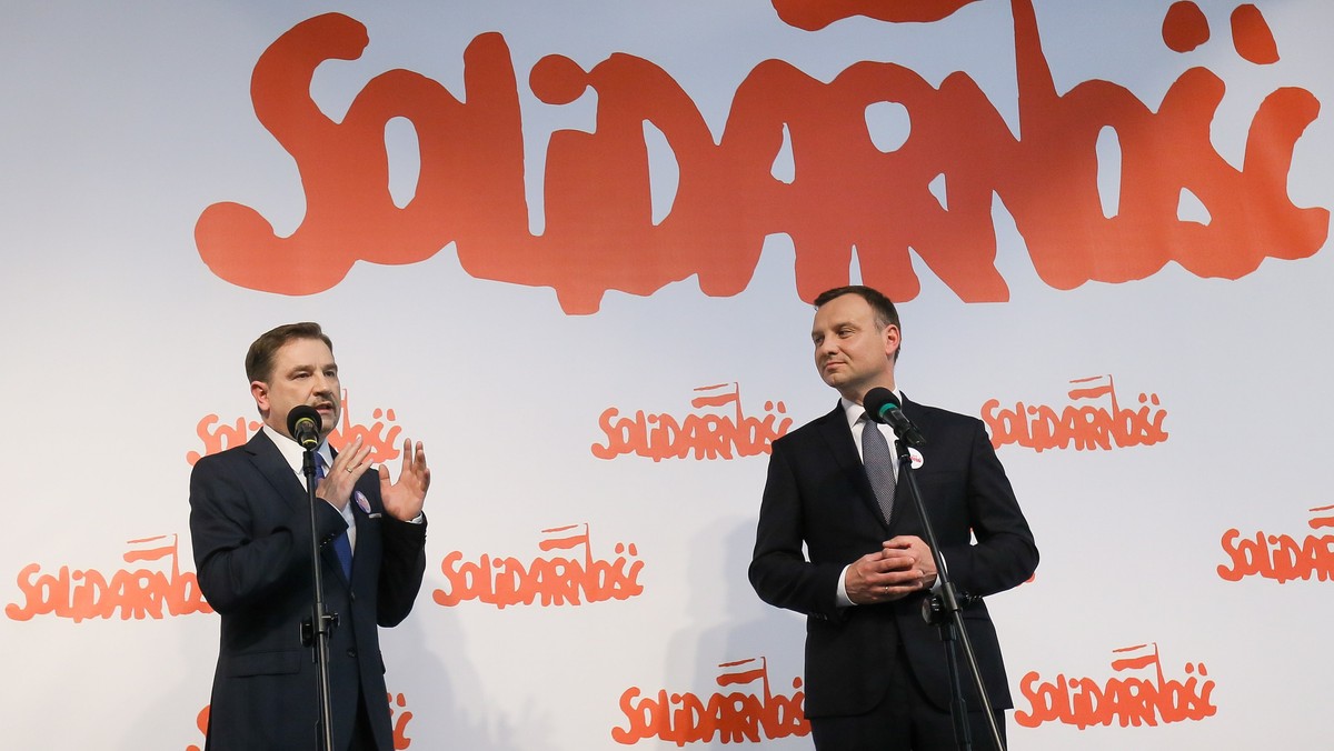 WARSZAWA ANDRZEJ DUDA NSZZ SOLIDARNOŚĆ POROZUMIENIE (Andrzej Duda, Piotr Duda)