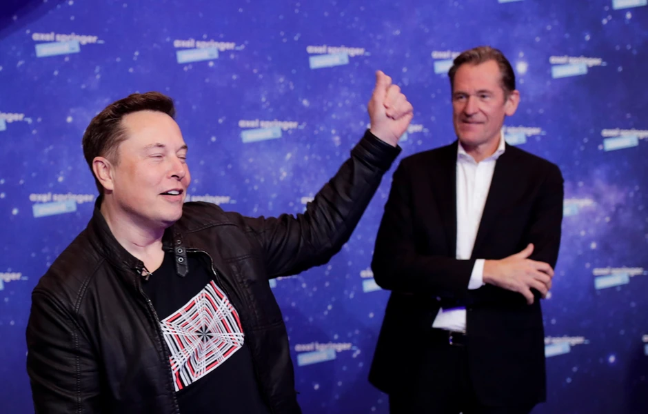 Ilon Mask i Matijas Depfner (foto: arhiva)