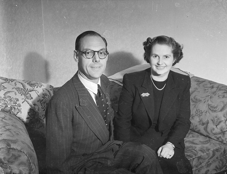 Margaret Thatcher i jej mąż, Denis