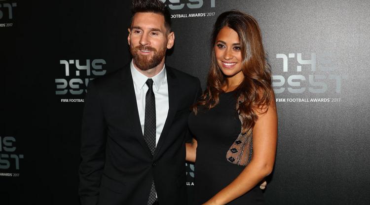 Messi és felesége, Antonela.