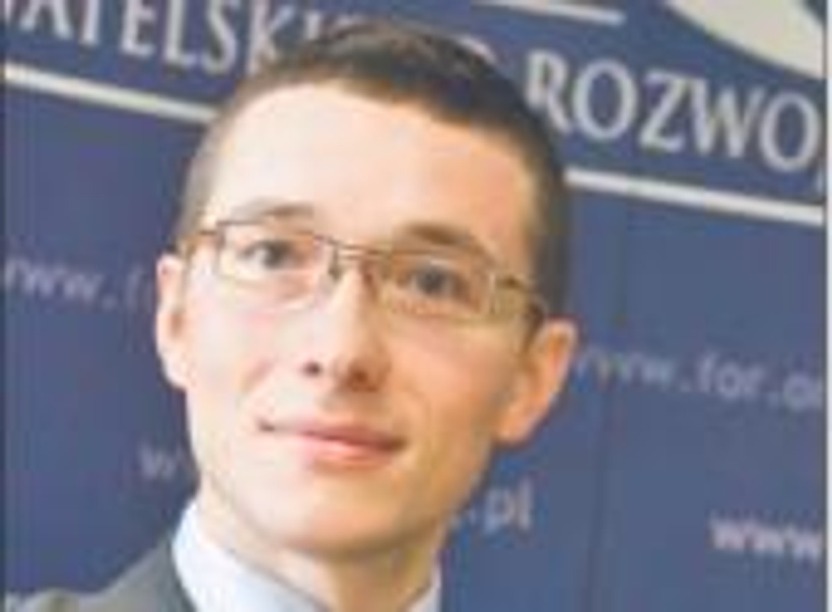 Wiktor Wojciechowski, dr nauk ekonomicznych, członek zarządu Fundacji FOR (Forum Obywatelskiego Rozwoju), dyrektor działu analitycznego w FOR Fot. Marek Matusiak