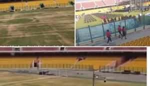 See current state of Accra Sports Stadium pitch after hosting BHIM concert (video)