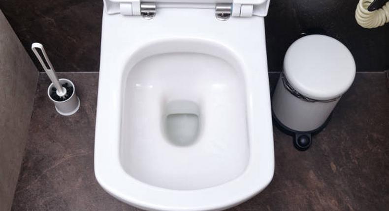 A photo of a toilet bowl