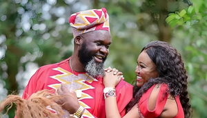 Hot 96 Radio Presenter Nick Odhiambo during his traditional wedding