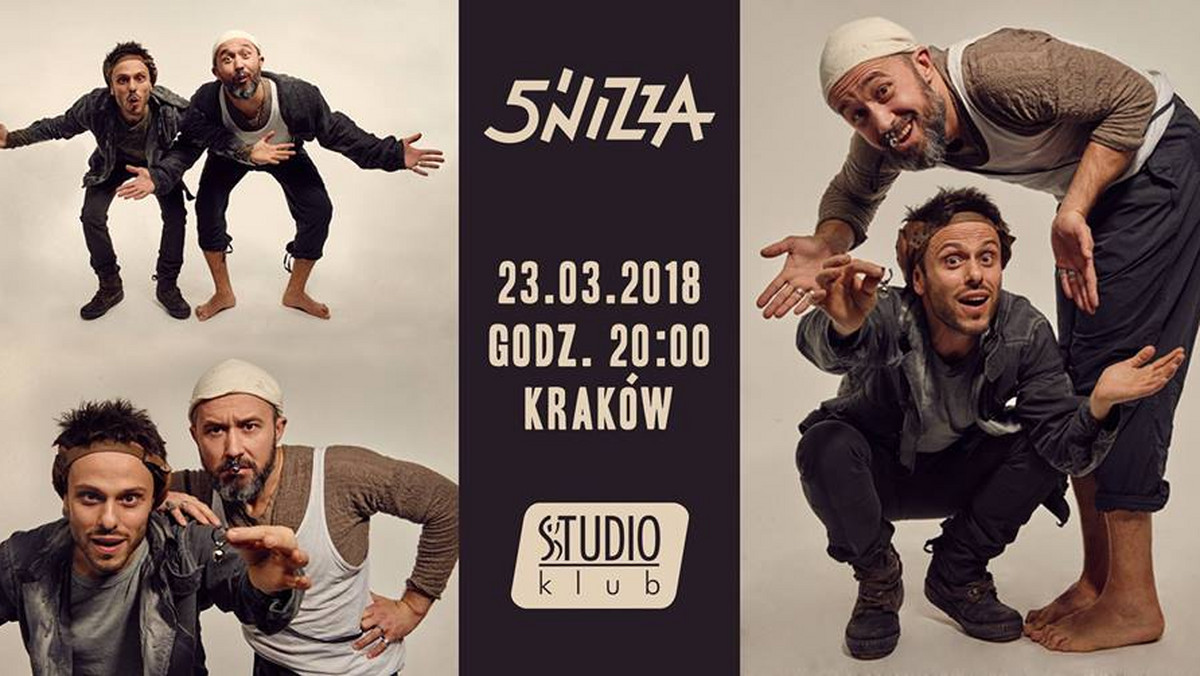 Grupa 5'nizza wraca do Krakowa po 11 latach. Ostatni koncert przed zawieszeniem działalności odbył się w Klubie Studio. Zespół wystąpi w Krakowie 23 marca. Dzień później duet wystąpi w warszawskim Klubie Progresja.