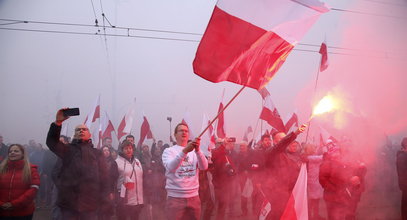 Wywiesili ogromny baner na Marszu Niepodległości. Treść przykuwa uwagę