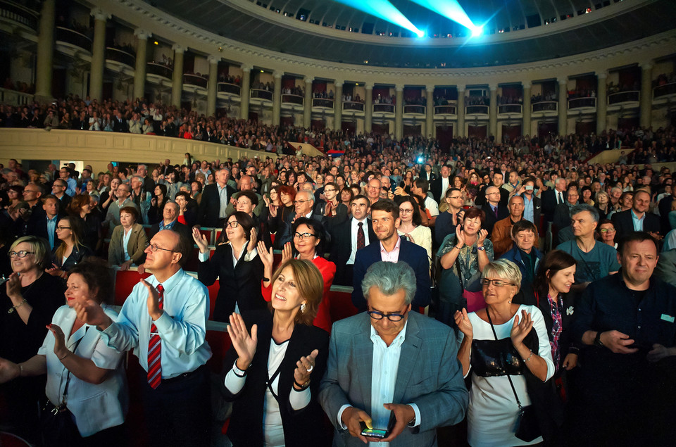 Charles Aznavour na koncercie w Polsce (Sala Kongresowa, Warszawa)