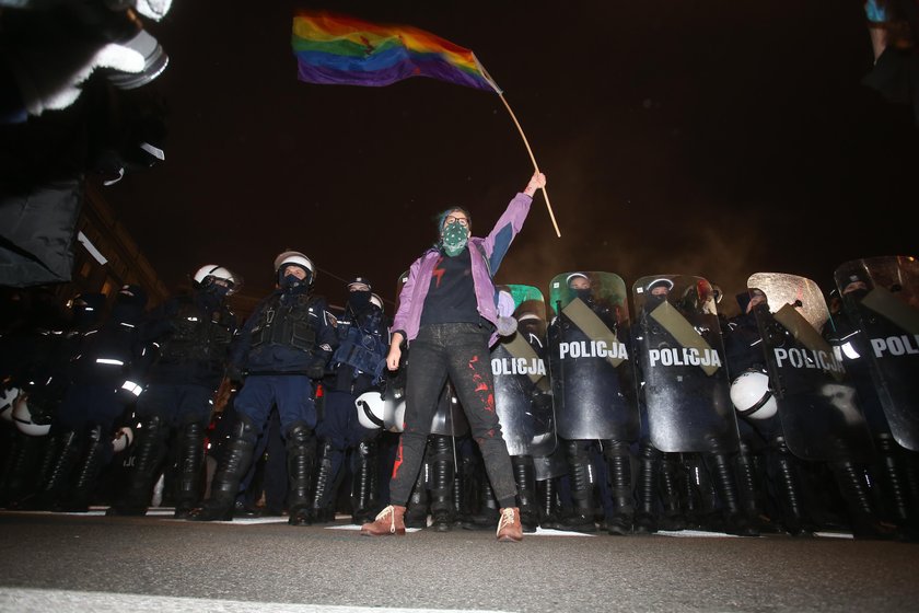 Protest kobiet w Warszawie