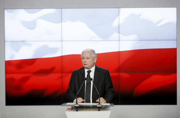 Jarosław Kaczyński na konferencji PiS w Warszawie