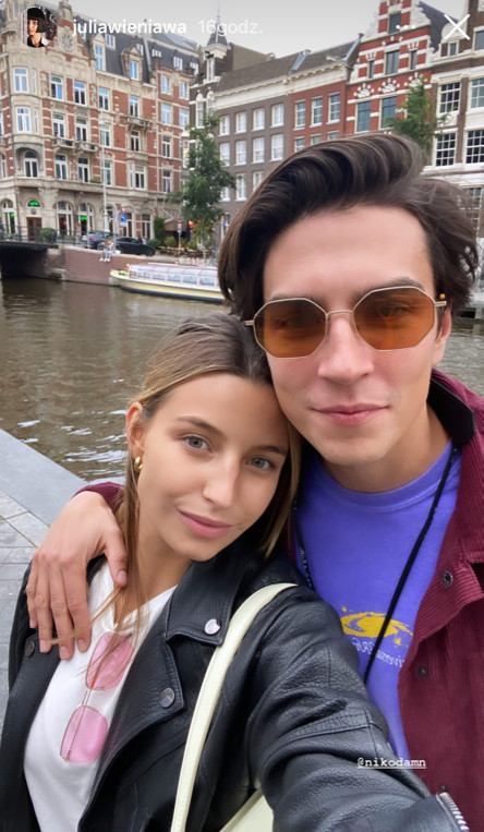 Julia Wieniawa i Nikodem Rozbicki na wakacjach w Amsterdamie