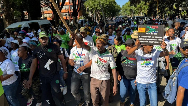 Civilian-led checks targeting migrants have risen amid xenophobic tensions and competition for jobs in South Africa.
