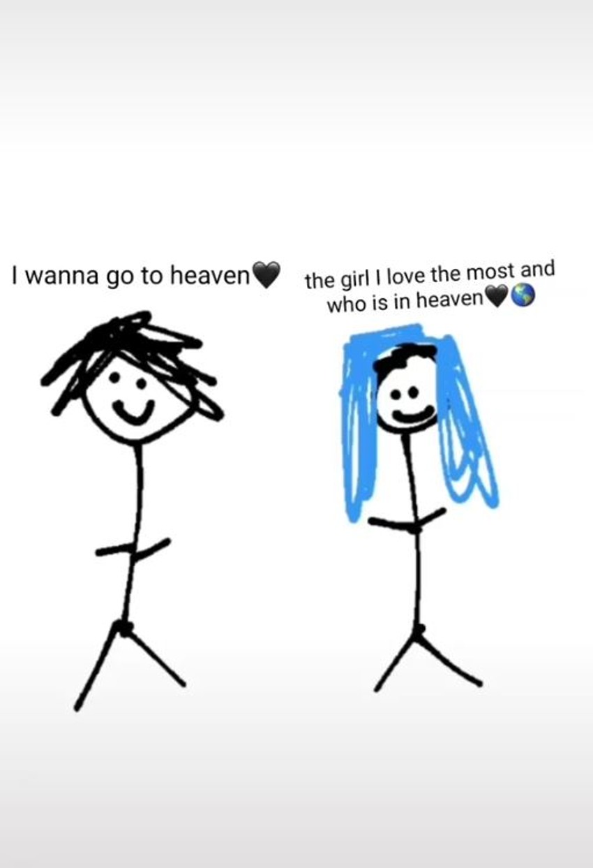 Dečak je objavio video u kom je nacrtao M. G. i napisao da je "devojka koju voli sada u Raju", par sati kasnije ubio se na istom mestu na kom je i ona izvršila samoubistvo