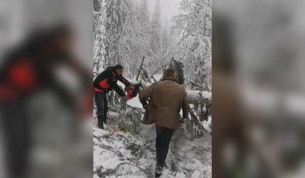 Čišćenje snega za Svetog Nikolu