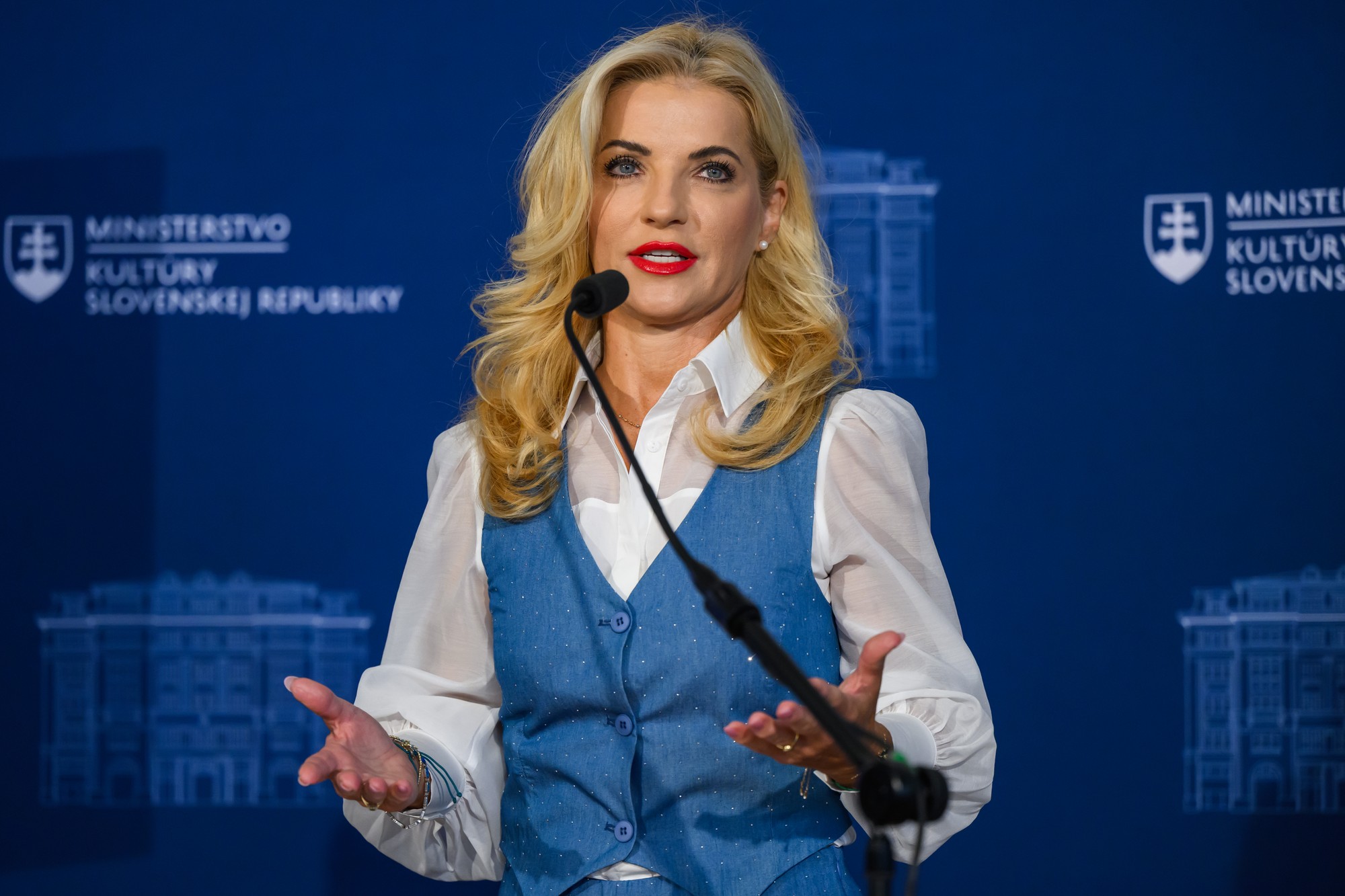 Ministerka kultúry SR Martina Šimkovičová (nom. SNS).