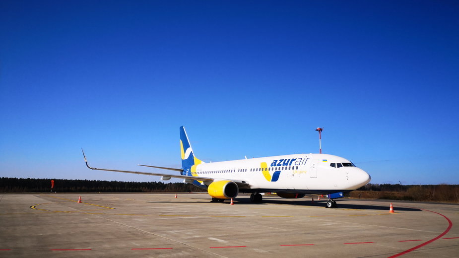 Porzucony samolot ukraiński czeka na załogę