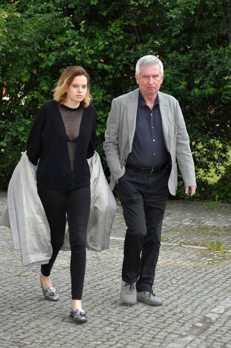 Krzysztof Materna z córką Matyldą