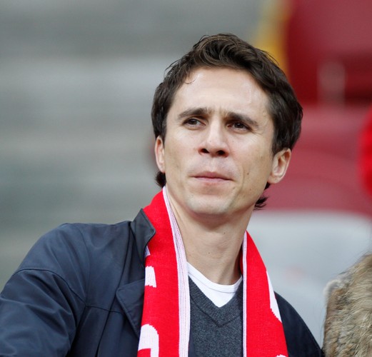 Gwiazdy na meczu Polska - Szkocja. Mroczek, Siwiec, Olejnik, Sikorski i Kwaśniewski na trybunach