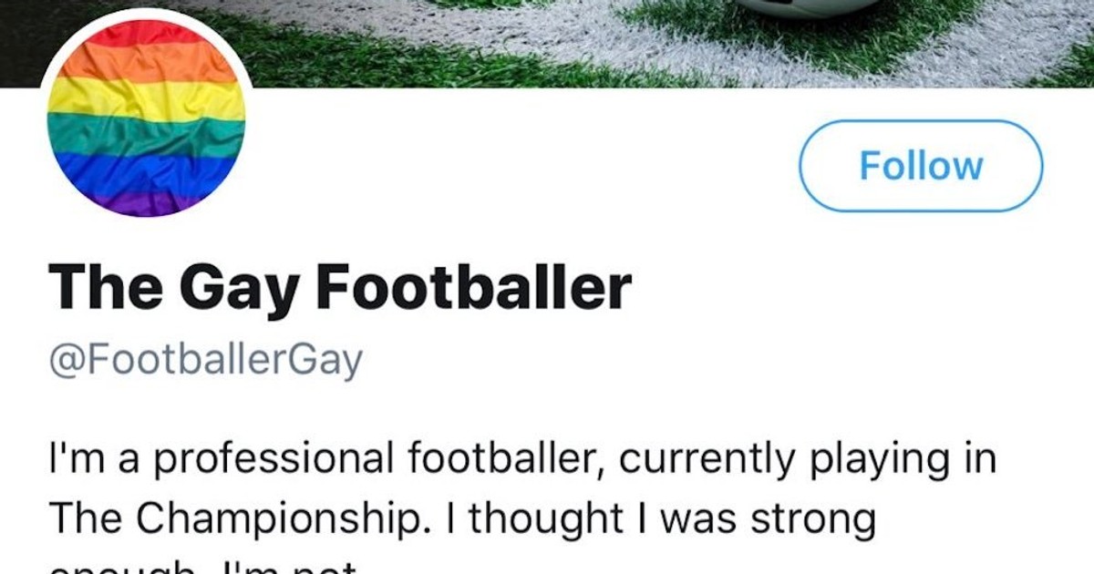 An anonymous gay soccer player deleted his Twitter account after saying ...