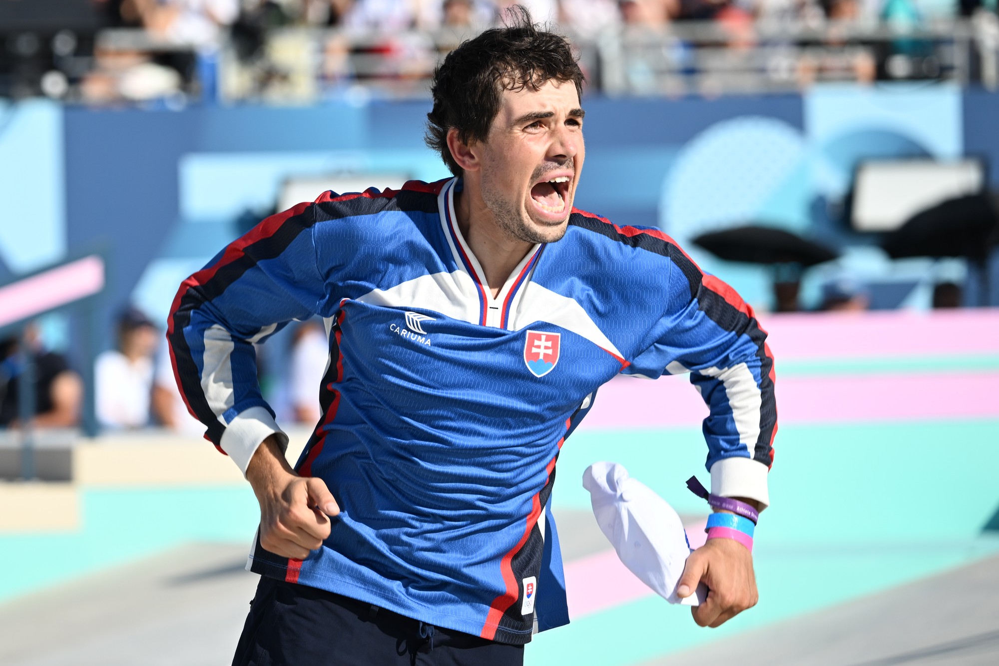 Slovenský skejtbordista Richard Tury.