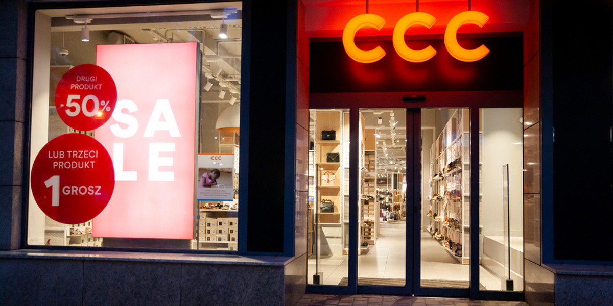 Obecnie w Polsce działają już 123 sklepy pod szyldem CCC - to jedna czwarta sieci sprzedaży.