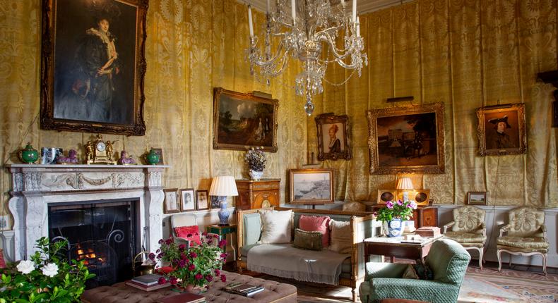 The Yellow Drawing Room in Houghton Hall.Derry Moore