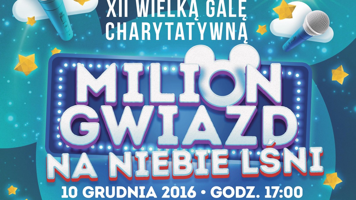 Już po raz dwunasty Fundacja Mam Marzenie zaprasza na Wielką Galę Charytatywną. Tegoroczna edycja, organizowana z Disney Polska, odbędzie się 10 grudnia o godzinie 17 w Auli Uniwersytetu Adama Mickiewicza w Poznaniu. W magiczny świat wprowadzą widzów najpiękniejsze piosenki z filmów Disney'a. Na scenie wystąpią m.in. Michał Szpak, Kasia Wilk, Paulina Przybysz, a także Myszki Miki i przyjaciele. Całkowity dochód z Gali przeznaczony zostanie na spełnianie marzeń chorych dzieci.