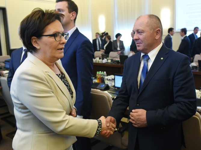 Ewa Kopacz i Marek Sawicki