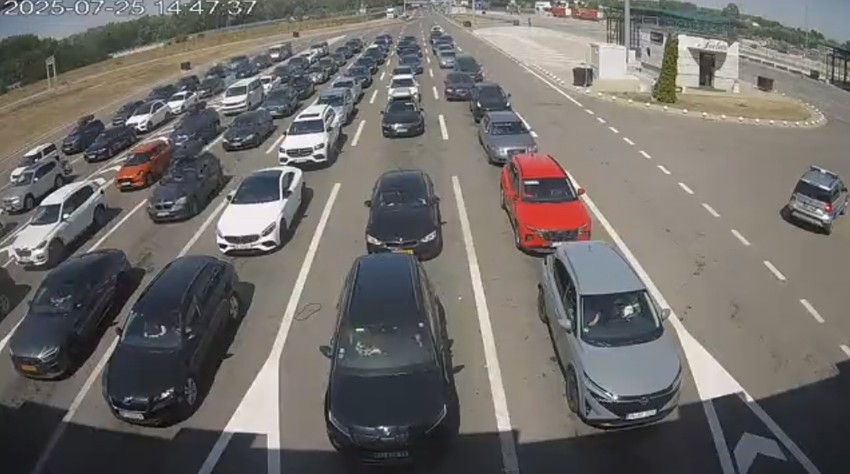 Granični prelaz Horgoš, izlaz iz Srbije