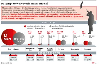 Do tych ptaków nie będzie można strzelać