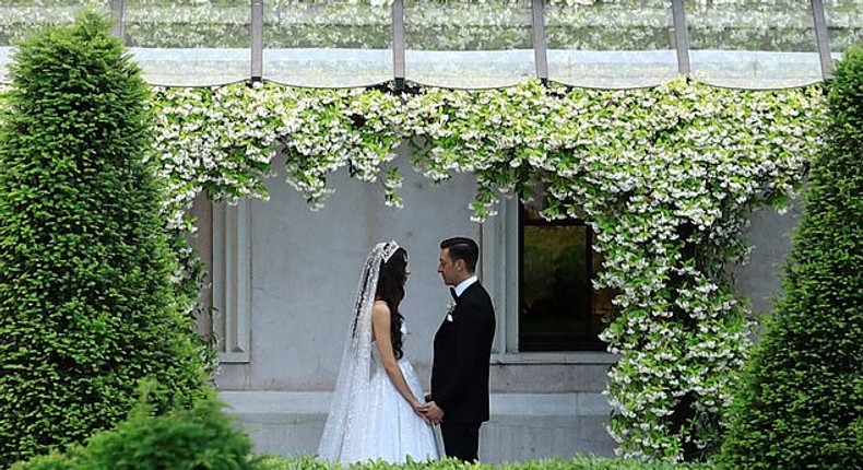 The couple married at a lavish ceremony set to the stunning backdrop of the Bosporous Strait