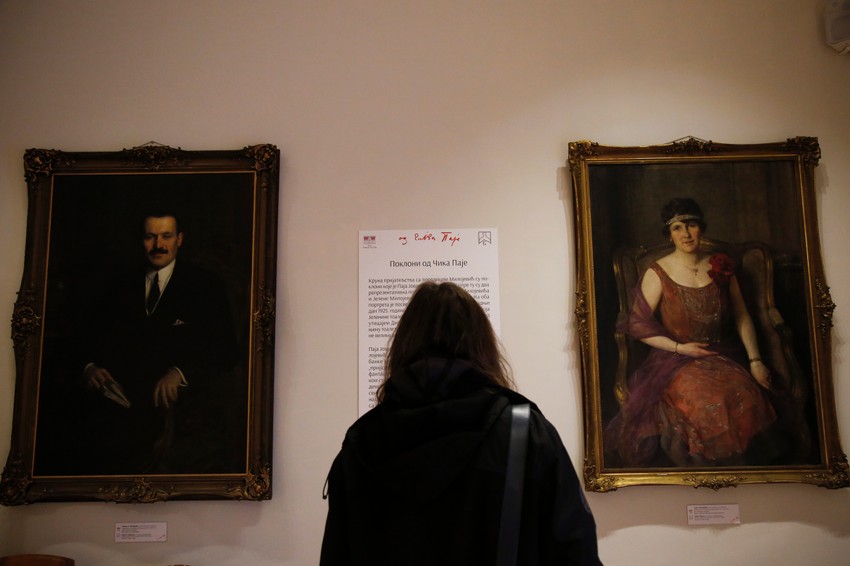 Portreti diplomate Milana Ž.Milojevića i Jelene Milojević, unuke Jevrema Grujića 