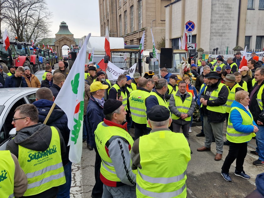 Protest rolników w Szczecinie.