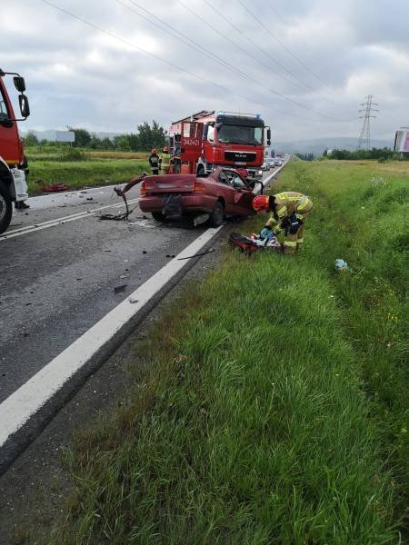 Wypadek w Starym Sączu