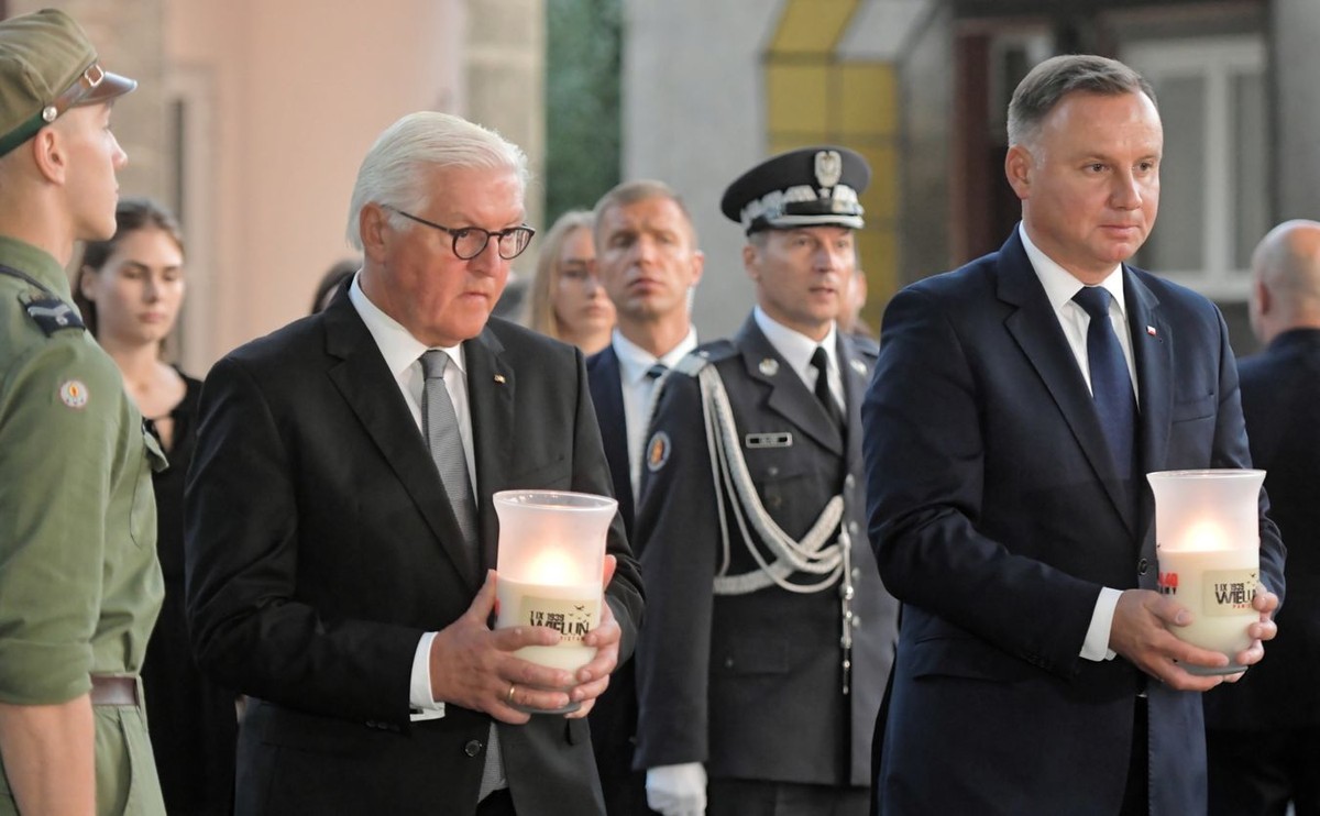 Frank-Walter Steinmeier i Andrzej Duda