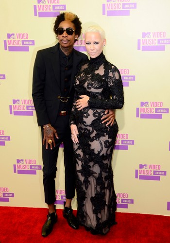 Wiz Khalifa i ciężarna Amber Rose na MTV Video Music Awards 2012