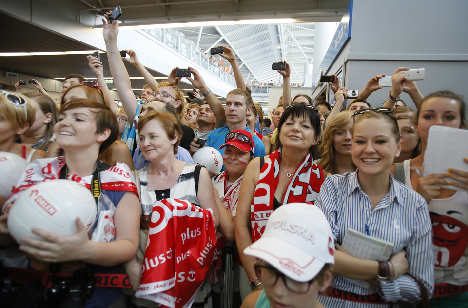 SIATKÓWKA POWRÓT REPREZENTACJI POLSKI Z FINAŁU LŚ