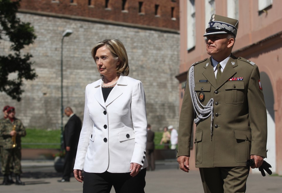 KRAKÓW USA HILLARY CLINTON KRZYŻ KATYŃSKI