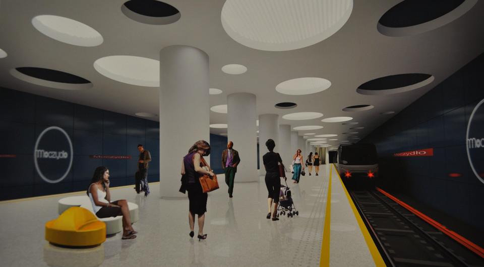 Wizualizacje przyszłych stacji metra