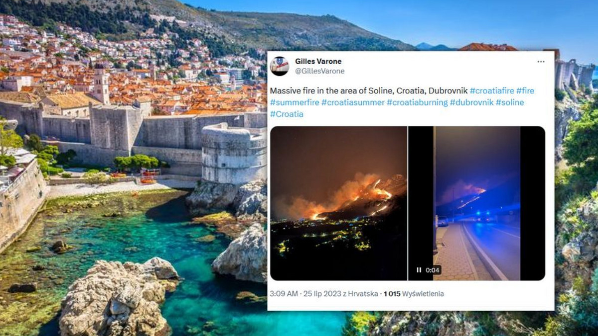 Pożary i czerwony alert w Chorwacji. Wypoczywają tam Polacy