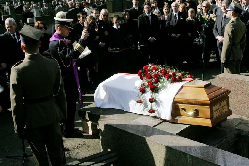 Adamczyk na pogrzebie ministra