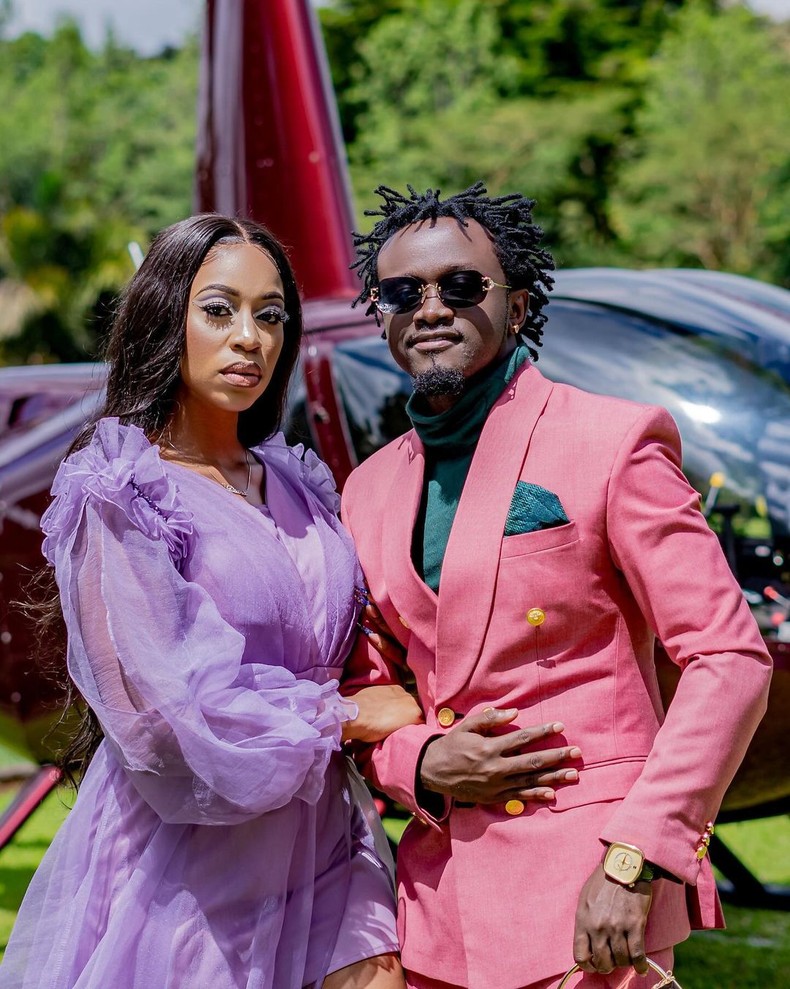 Diana Marua with hubby Bahati (Instagram)