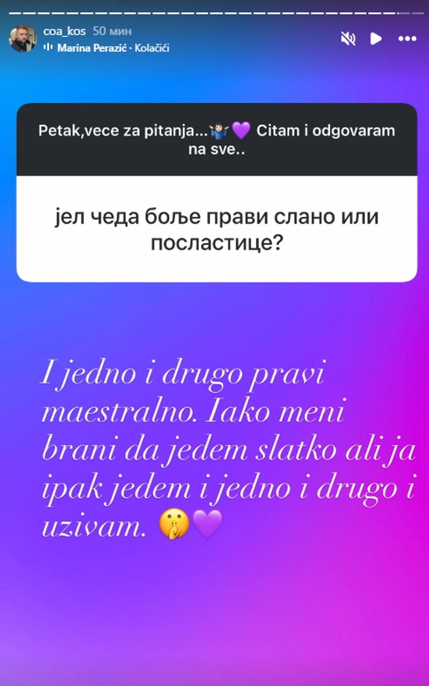 Čeda brani Aci da jede slatko