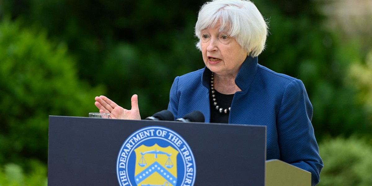 Sekretarz Skarbu USA Janet Yellen uruchomiła nadzwyczajne środki. 