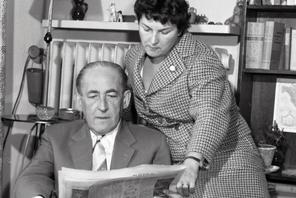 Jan Brzechwa z żoną Janiną, 1959 r.