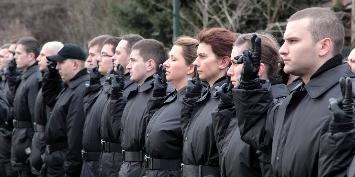 Ślubowanie policjantów