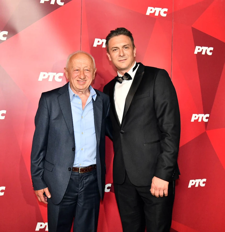 Branislav Tomašević sa ocem na Saboru narodne muzike Srbije